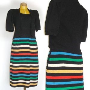 St. John knit dress with sweater